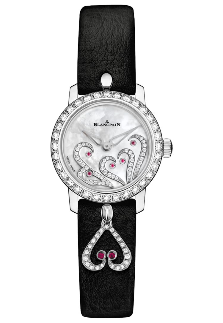 Blancpain Ladybird Ultraplate White Gold Mother of Pearl Diamond Ladies Watch - 0063B 1954 63A