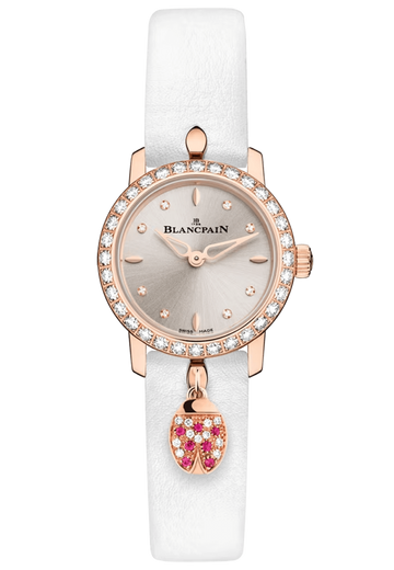 Blancpain Ladybird Ultraplate Champagne Red Gold Diamond Ladies Watch - 0063C 2987 63A