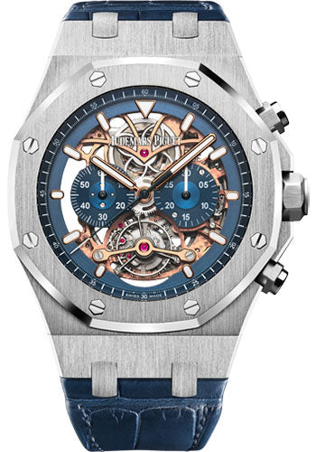 Audemars Piguet Royal Oak Tourbillon Chronograph Openworked Watch - 26347PT.OO.D315CR.01