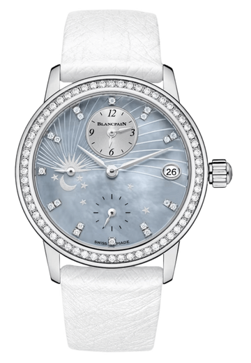 Blancpain Ladybird Double Fuseau Horaire Diamond White Gold Ladies Watch - 3760 1954L 95A