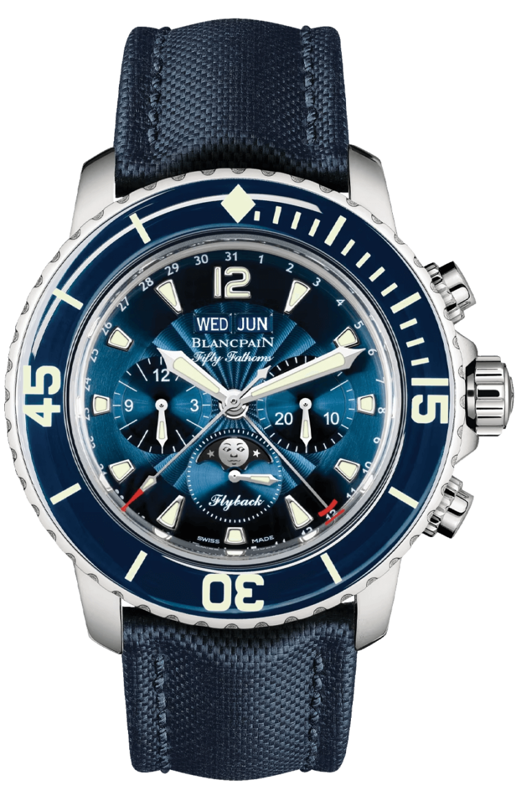 Blancpain Fifty Fathoms Chronographe Flyback Quantieme Complet Men's Watch - 5066F 1140 52B