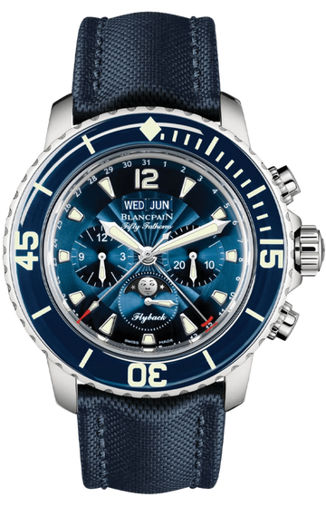 Blancpain Fifty Fathoms Chronographe Flyback Quantieme Complet Men's Watch - 5066F 1140 52B