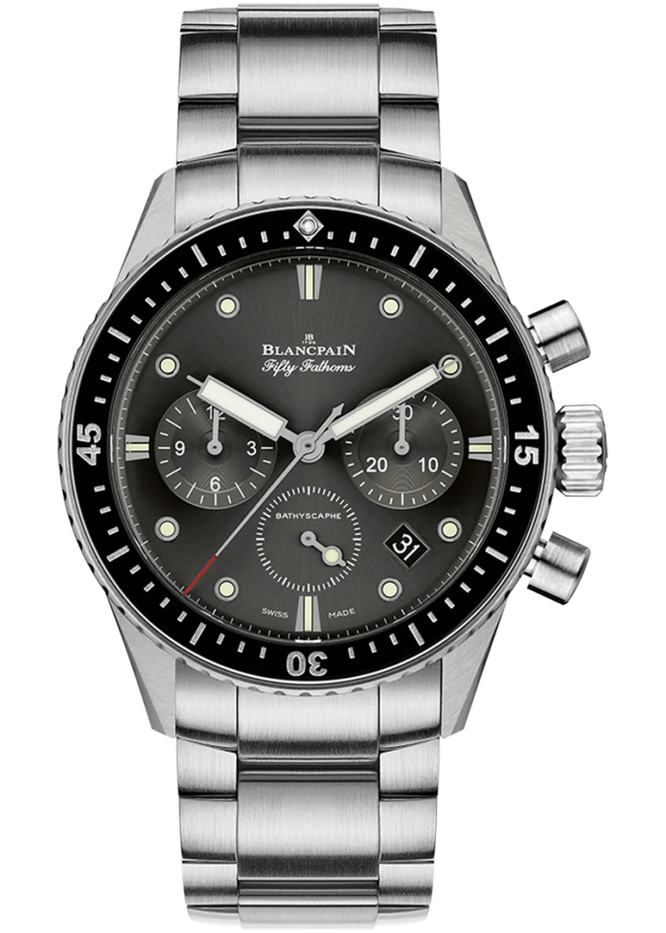 Blancpain Fifty Fathoms Bathyscaphe Chronographe Flyback Steel Men's Watch - 5200 1110 71S