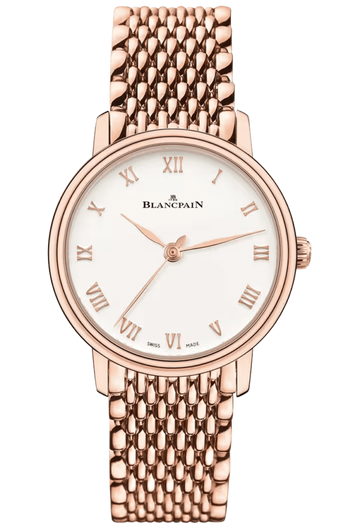 Blancpain Villeret Ultraplate Mille Mailles Red Gold Ladies Watch - 6104 3642 MMB