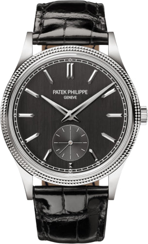 Patek Philippe Calatrava "Clous de Paris" White Gold 39 mm Hobnail Bezel Grey Dial - 6119G-001