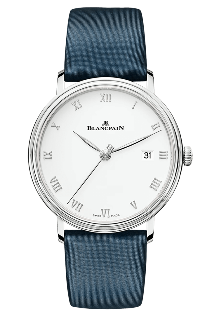 Blancpain Villeret Ultraplate Date Ultra-Slim Steel Satin Ladies Watch - 6224 1127 95A