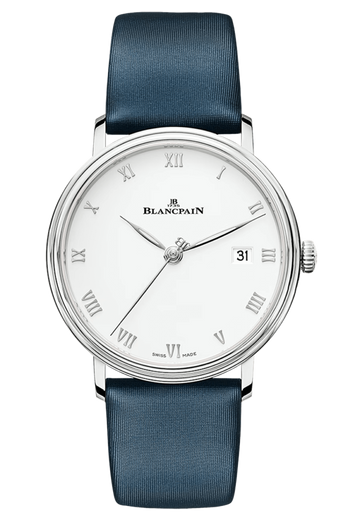 Blancpain Villeret Ultraplate Date Ultra-Slim Steel Satin Ladies Watch - 6224 1127 95A