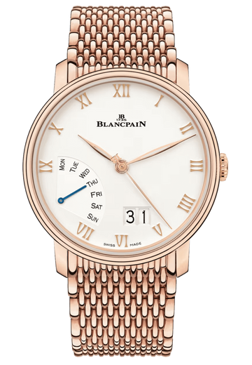 Blancpain Villeret Grande Date Jour Retrograde Red Gold Men's Watch - 6668 3642 MMB