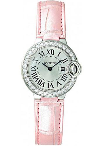 Cartier Ballon Bleu de Cartier Watch - Small White Gold Case - Diamond Bezel - Alligator Strap - WE900351