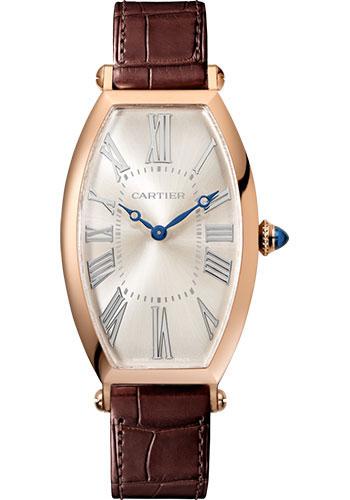 Cartier Tonneau Watch - 46.3 mm Pink Gold Case - Brown Alligator Strap - WGTN0006