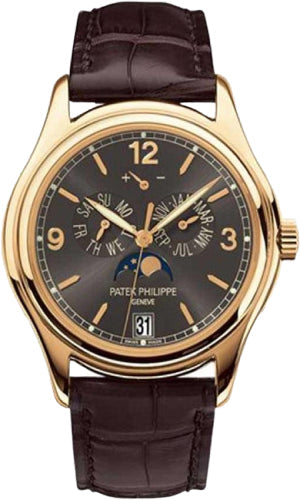 Patek Philippe Complications Annual Calendar Moon Phases Date Yellow Gold Slate Grey Dial | 5146J-010