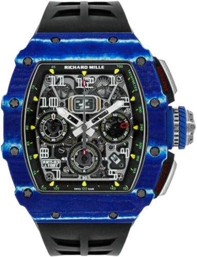 Richard Mille Chronograph Blue/White Quartz TPT" Jean Todt" 50mm Openworked Dial | RM11-03