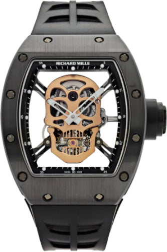 Richard Mille Skull Tourbillon Black Ceramic TZP Rose Skull Limited 30 Pieces | RM52-01
