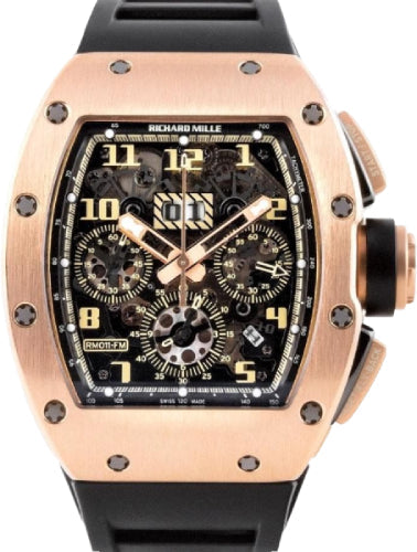 Richard Mille Felipe Massa Ivory Chronograph Rose Gold 50mm Openworked Dial | RM11
