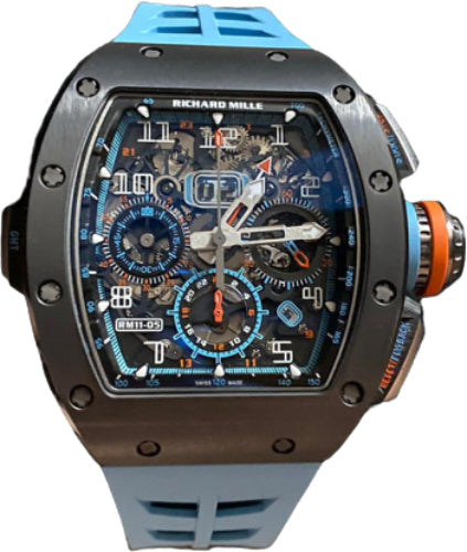 Richard Mille Automatic Flyback Chronograph GMT 50mm Openworked Dial | RM11-05
