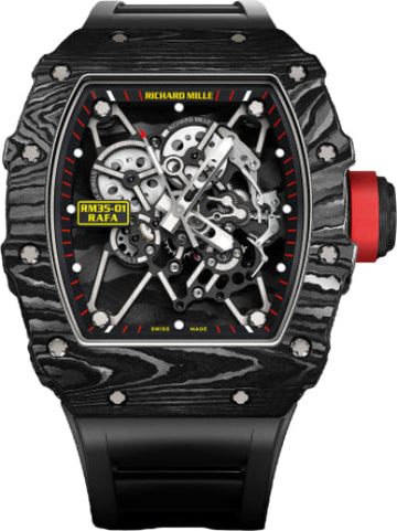 Richard Mille Rafael Nadal Carbon 50mm Openworked Dial | RM35-01
