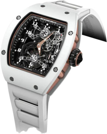 Richard Mille Chronograph Tourbillon White Ceramic 48mm Openworked Dial | RM17-01 (2)
