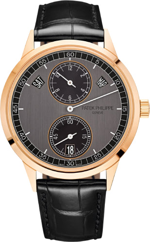 Patek Philippe Complications Annual Calendar Regulator Display Rose Gold Graphite Ebony Dial | 5235/50R-001