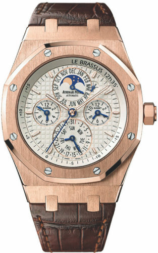 Audemars Piguet Royal Oak Equation Of Time 42mm Silver Index Rose Gold Leather | 26603OR.OO.D092CR.01