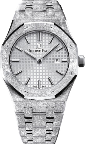 Audemars Piguet Royal Oak Frosted White Gold Quartz 33mm Rhodium Index Bracelet | 67653BC.GG.1263BC.01