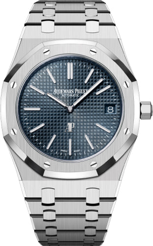 Audemars Piguet Royal Oak Jumbo Extra-Thin "50th Anniversary" Stainless Steel 39mm Blue Dial | 16202ST.OO.1240ST.01