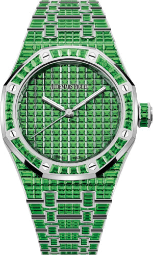 Audemars Piguet Royal Oak Selfwinding Tsavorite "50th Anniversary" White Gold 37mm Green Dial | 15554BC.TV.1274BC.01