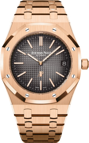 Audemars Piguet Royal Oak Jumbo Extra-Thin 39mm "50th Anniversary" Rose Gold Grey Dial | 16202OR.OO.1240OR.01