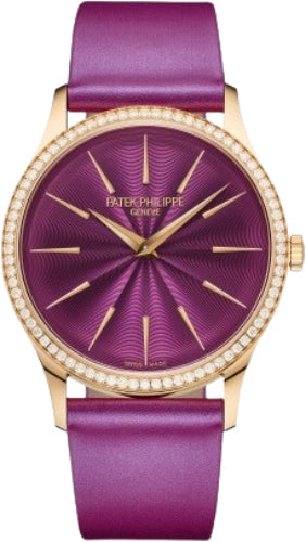 Patek Philippe Calatrava Ladies Joaillerie Rose Gold Purple Dial | 4997/200R-001