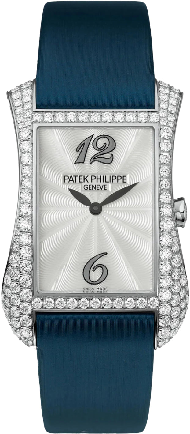 Patek Philippe Gondolo 40 mm Serata Guilloched White Gold White Mother of Pearl Arabic Dial - 4972G-001