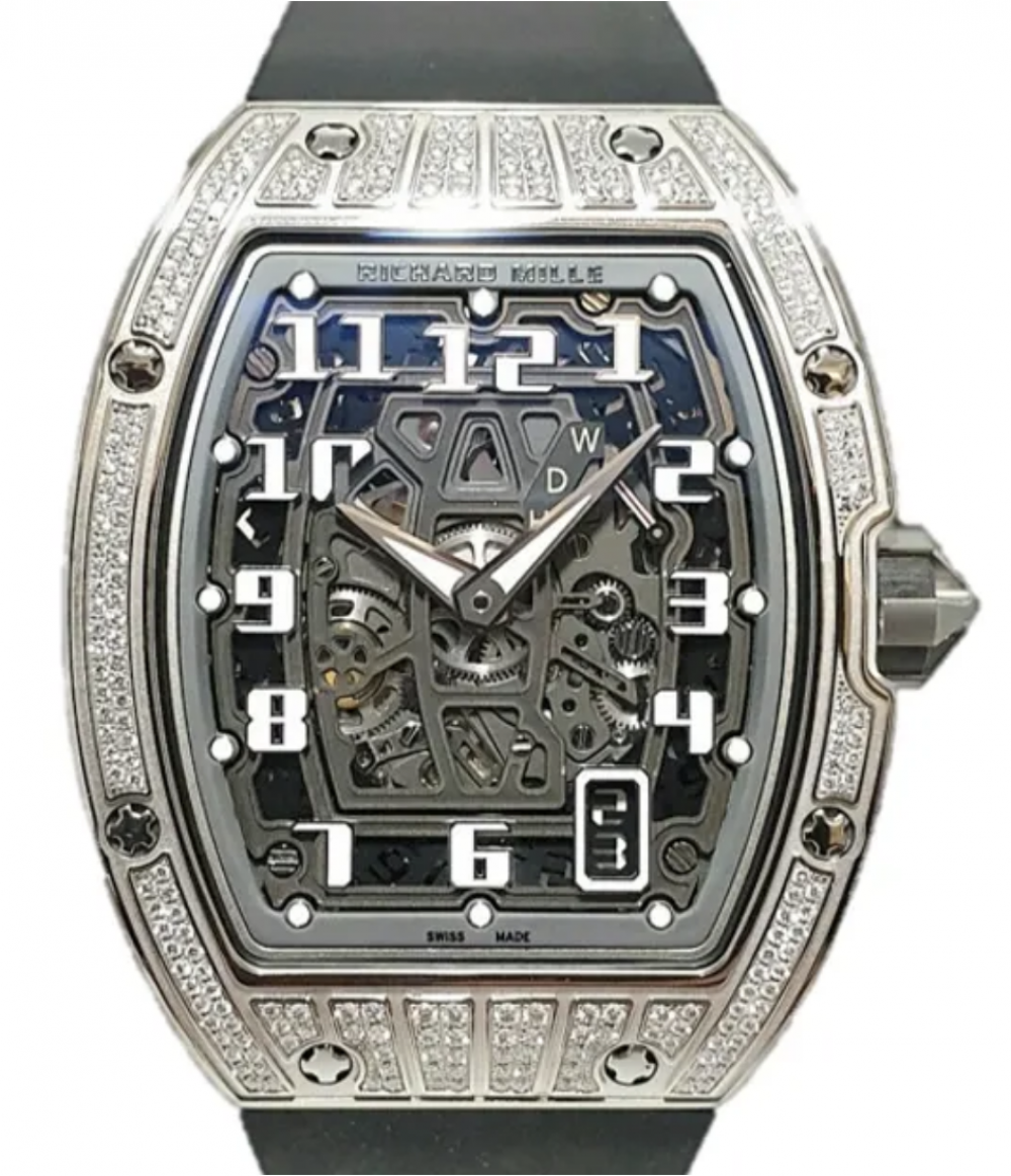 Richard Mille Automatic Winding Extra Flat White Gold Diamond RM 67-01 - BRAND NEW