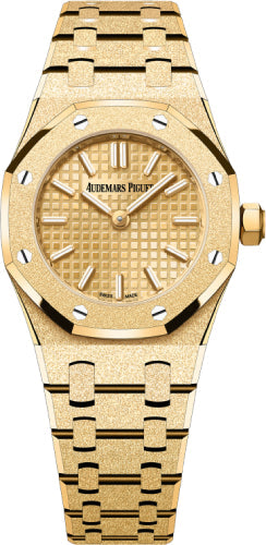 Audemars Piguet Royal Oak 23mm Mini Frosted Gold Quartz Yellow Gold Dial | 67630BA.GG.1312BA.01