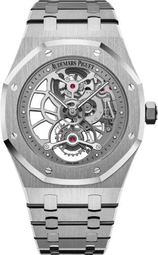 Audemars Piguet Royal Oak Tourbillon 41mm Extra-Thin Openworked Rhodium Stainless Steel Hand-Wound - 26518ST.OO.1220ST.01