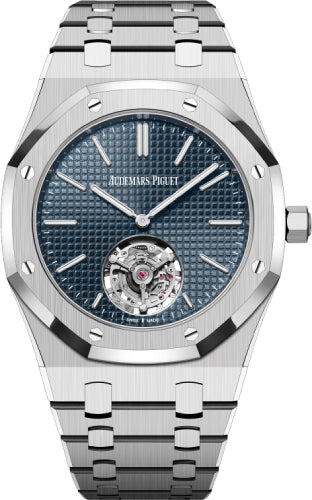 Audemars Piguet Royal Oak 39mm Flying Tourbillion Extra-Thin "50th Anniversary" Stainless Steel Blue Dial - 26670ST.OO.1240ST.01